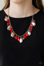 Load image into Gallery viewer, Hurricane Season - Red Paparazzi Necklace Set
