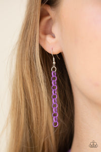 Turn Up The Volume - Purple Paparazzi Necklace Set