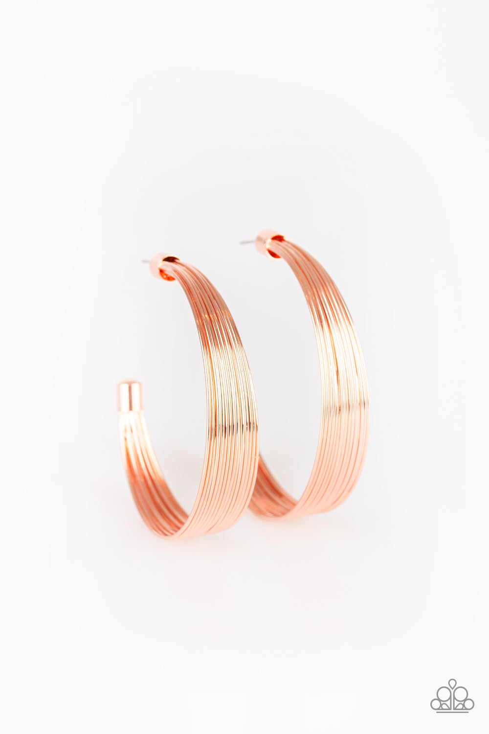 Live Wire - Copper Paparazzi Earrings