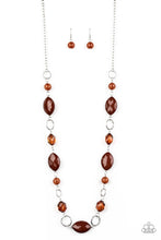 Load image into Gallery viewer, Shimmer Simmer - Brown Paparazzi Necklace Set
