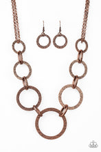 Load image into Gallery viewer, City Circus - Copper Paparazzi Necklace Set
