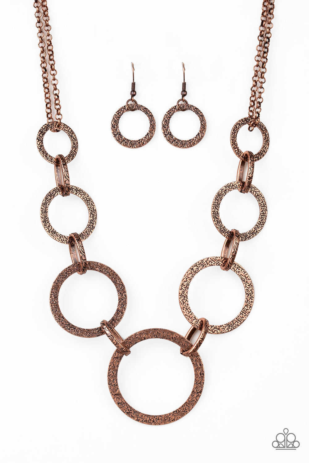 City Circus - Copper Paparazzi Necklace Set