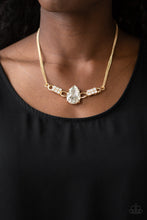 Load image into Gallery viewer, Way To Make An Entrance - Gold Paparazzi Necklace Set
