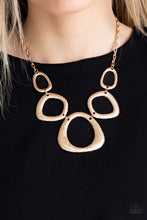 Load image into Gallery viewer, Backstreet Bandit - Gold Paparazzi Necklace Set
