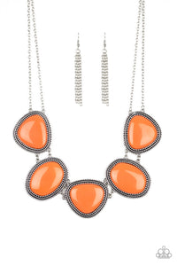 Viva La VIVID - Orange Paparazzi Necklace Set