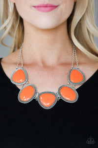 Viva La VIVID - Orange Paparazzi Necklace Set