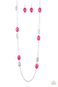 Beachfront Beauty - Pink Paparazzi Necklace Set