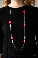 Load image into Gallery viewer, Beachfront Beauty - Pink Paparazzi Necklace Set
