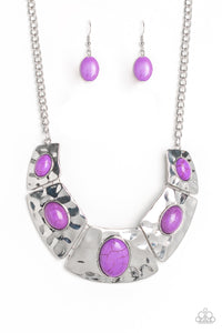 Ruler In Favor - Purple Paparazzi Necklace Set