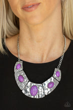 Load image into Gallery viewer, Ruler In Favor - Purple Paparazzi Necklace Set
