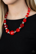 Load image into Gallery viewer, Dine and Dash - Red Paparazzi Necklace Set
