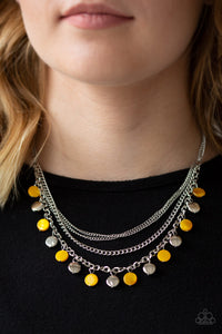 Beach Flavor Yellow - Paparazzi Necklace Set