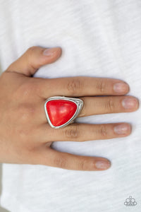 Stone Scene - Red Paparazzi Ring