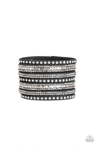 All Hustle and Hairspray - Black Paparazzi Bracelet