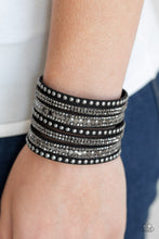 Load image into Gallery viewer, All Hustle and Hairspray - Black Paparazzi Bracelet
