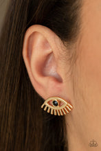 Load image into Gallery viewer, Don&#39;t Blink - Gold Paparazzi Earrings
