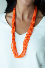 Load image into Gallery viewer, Congo Colada - Orange Paparazzi Necklace Set
