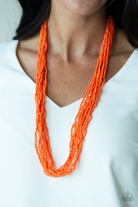 Congo Colada - Orange Paparazzi Necklace Set