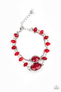 Crowd Pleaser Red Paparazzi Bracelet