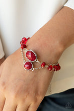 Load image into Gallery viewer, Crowd Pleaser Red Paparazzi Bracelet
