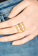 Load image into Gallery viewer, Prismatic Powerhouse - Gold Paparazzi Ring
