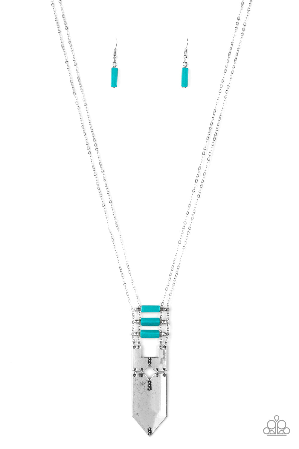 Triassic Era - Blue Paparazzi Necklace