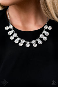 Top Dollar Twinkle - White Paparazzi Necklace Set