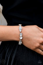 Load image into Gallery viewer, Care to Make a wager? - White Paparazzi Bracelet
