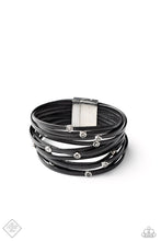 Load image into Gallery viewer, Fearlessly Layered - Black Paparazzi Bracelet
