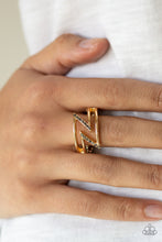 Load image into Gallery viewer, 5th Avenue Flash - Gold Paparazzi Ring
