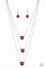 Load image into Gallery viewer, A Love For Luster - Red Paparazzi Necklace Set
