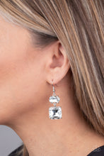 Load image into Gallery viewer, All ICE On Me - White Paparazzi Earrings
