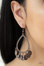 Load image into Gallery viewer, All In Good Chime - Copper Paparazzi Earrings
