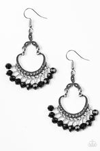 Load image into Gallery viewer, Babe Alert - Black Paparazzi Earrings
