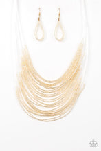 Load image into Gallery viewer, Catwalk Queen - Gold Paparazzi Necklace Set
