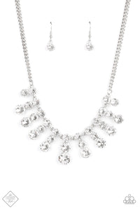 Celebrity Couture - White Paparazzi Necklace Set