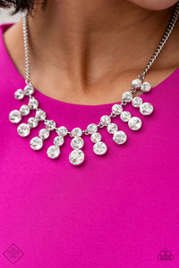 Celebrity Couture - White Paparazzi Necklace Set