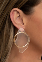 Load image into Gallery viewer, Clear The Way! - Gold Paparazzi Earrings
