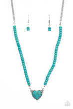 Load image into Gallery viewer, Country Sweetheart - Blue Paparazzi Necklace Set
