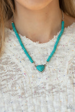 Load image into Gallery viewer, Country Sweetheart - Blue Paparazzi Necklace Set
