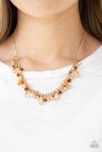 Load image into Gallery viewer, Courageously Catwalk - Gold Paparazzi Necklace Set
