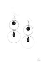 Load image into Gallery viewer, Cultured In Couture - Black Paparazzi Earrings
