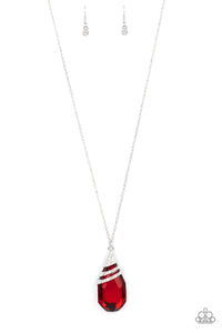 Demandingly Diva - Red Paparazzi Necklace Set