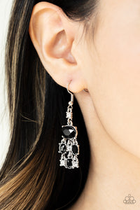 Demurely Devine - Black Paparazzi Earrings