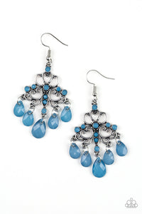 Dip It GLOW - Blue Paparazzi Earrings