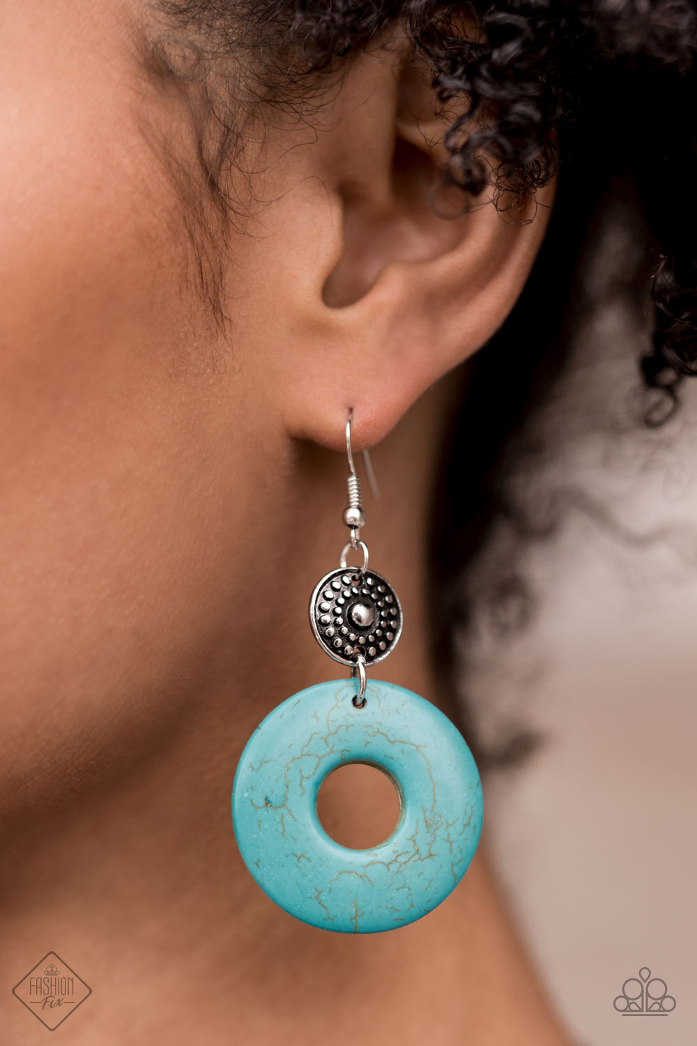 Earthy Epicenter - Blue Paparazzi Earrings