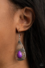 Load image into Gallery viewer, Eastern Essence - Purple Paparazzi Earrings
