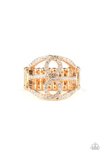 Load image into Gallery viewer, Fabulously Frosted - Gold Paparazzi Ring
