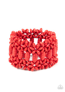 Fiji Flavor - Red Paparazzi Bracelet