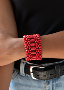 Fiji Flavor - Red Paparazzi Bracelet